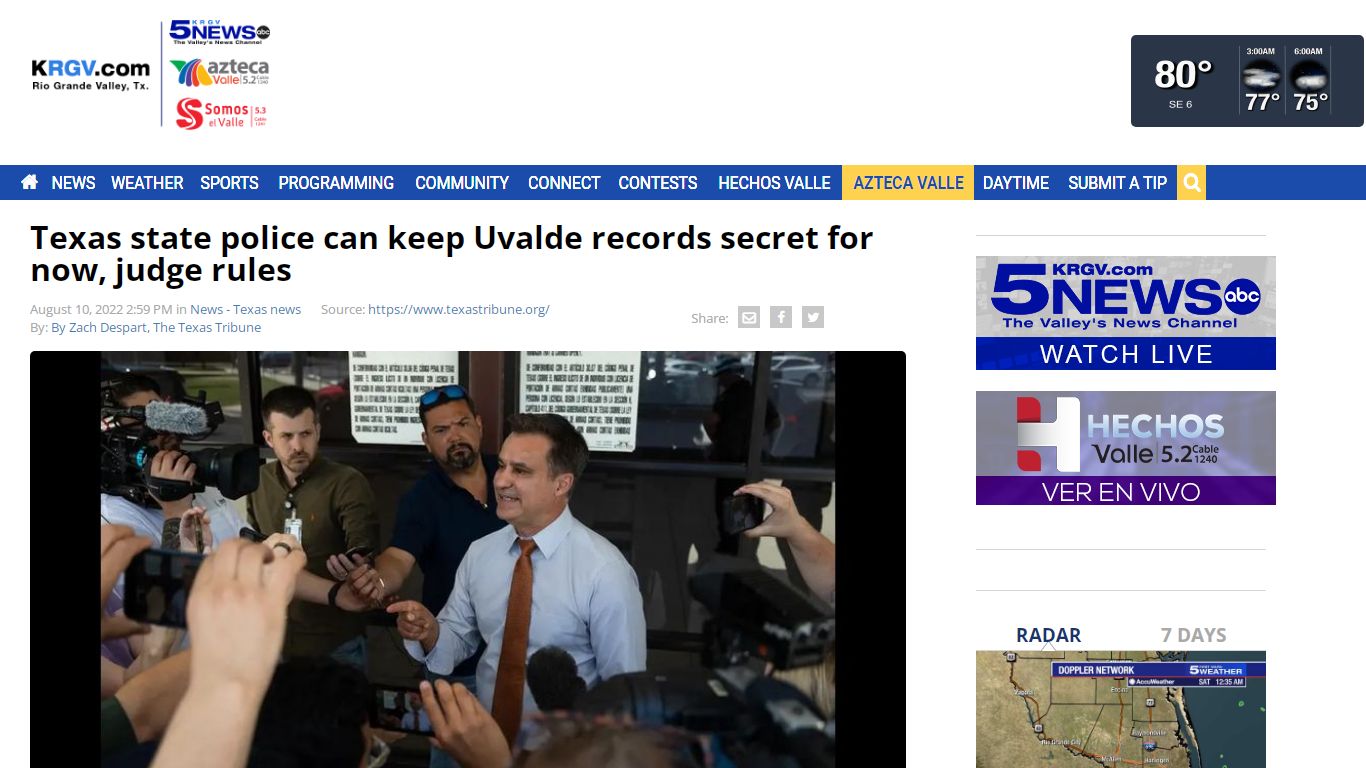 Texas state police can keep Uvalde records secret for now, judge rules